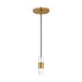 Lassell Short 1-Light Pendant | Natural Brass 2700K 120V