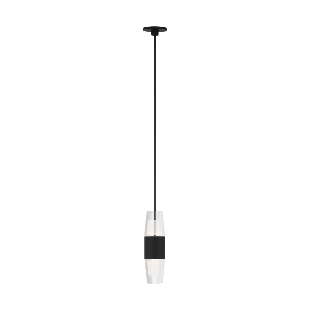 Lassell Short Port Alone Pendant | Nightshade Black 2700K 120V