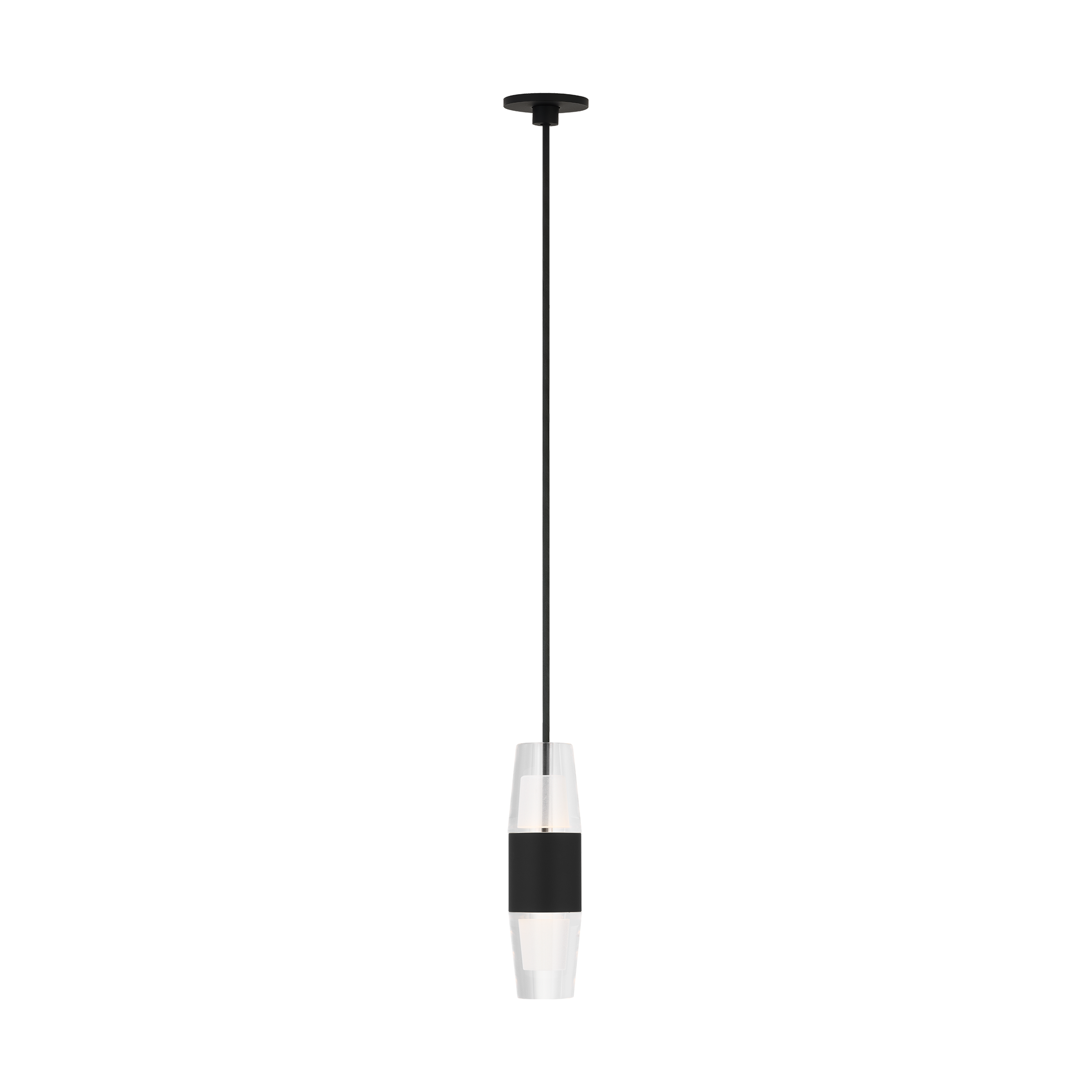 Lassell Short Port Alone Pendant | Nightshade Black 2700K 120V