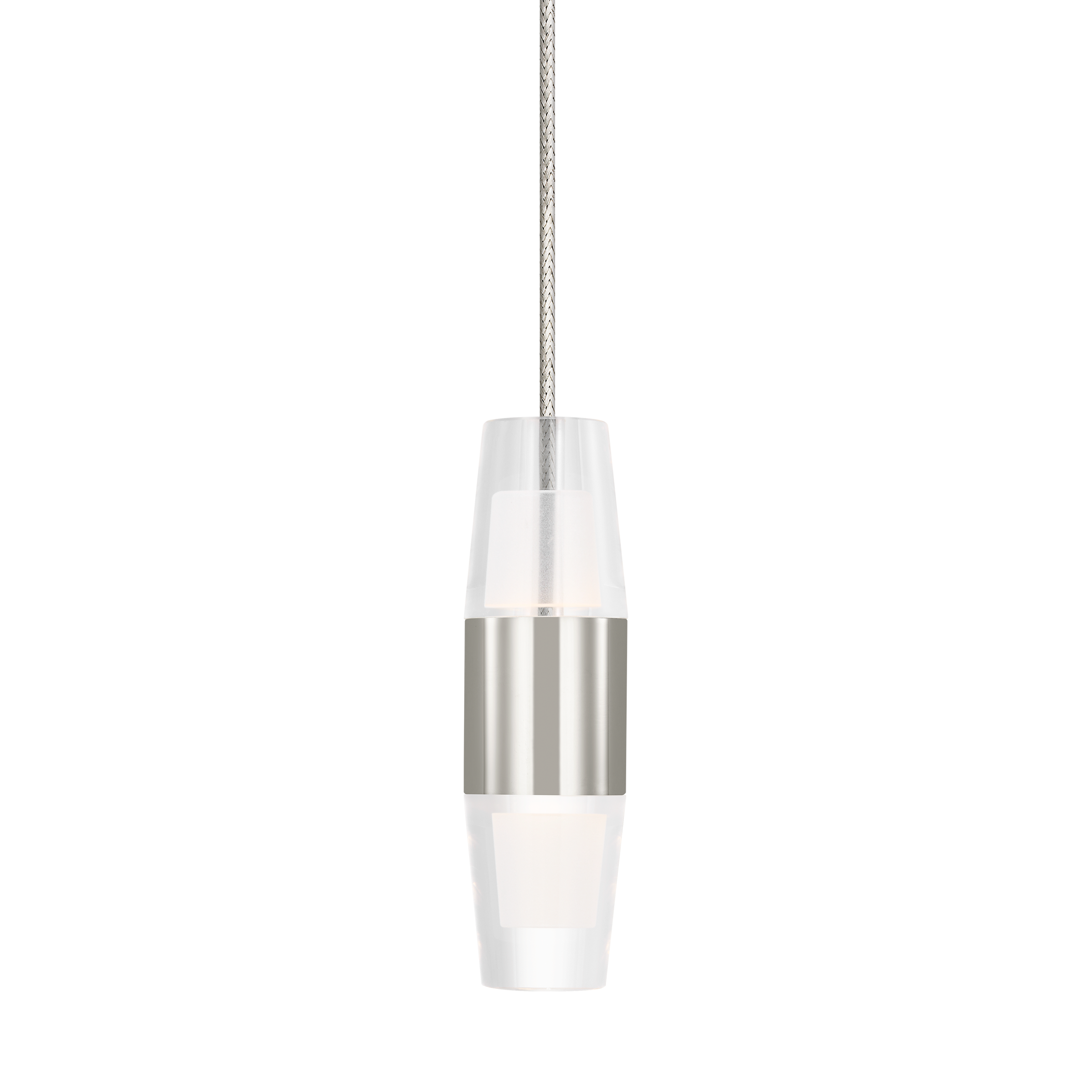 Lassell Short Mini Pendant MonoRail Polished Nickel 2700K 90 CRI
