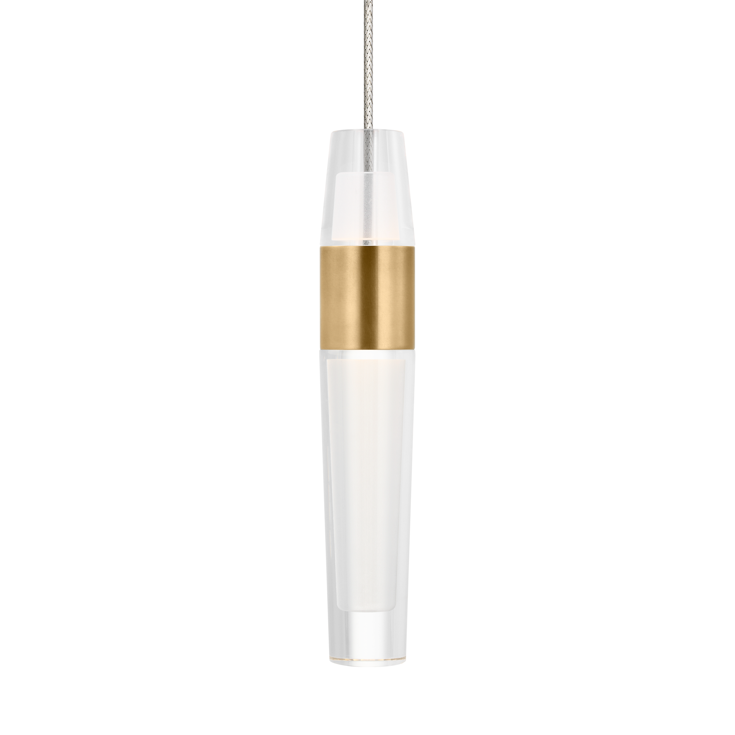 Lassell Mini Pendant MonoRail Natural Brass 2700K 90 CRI
