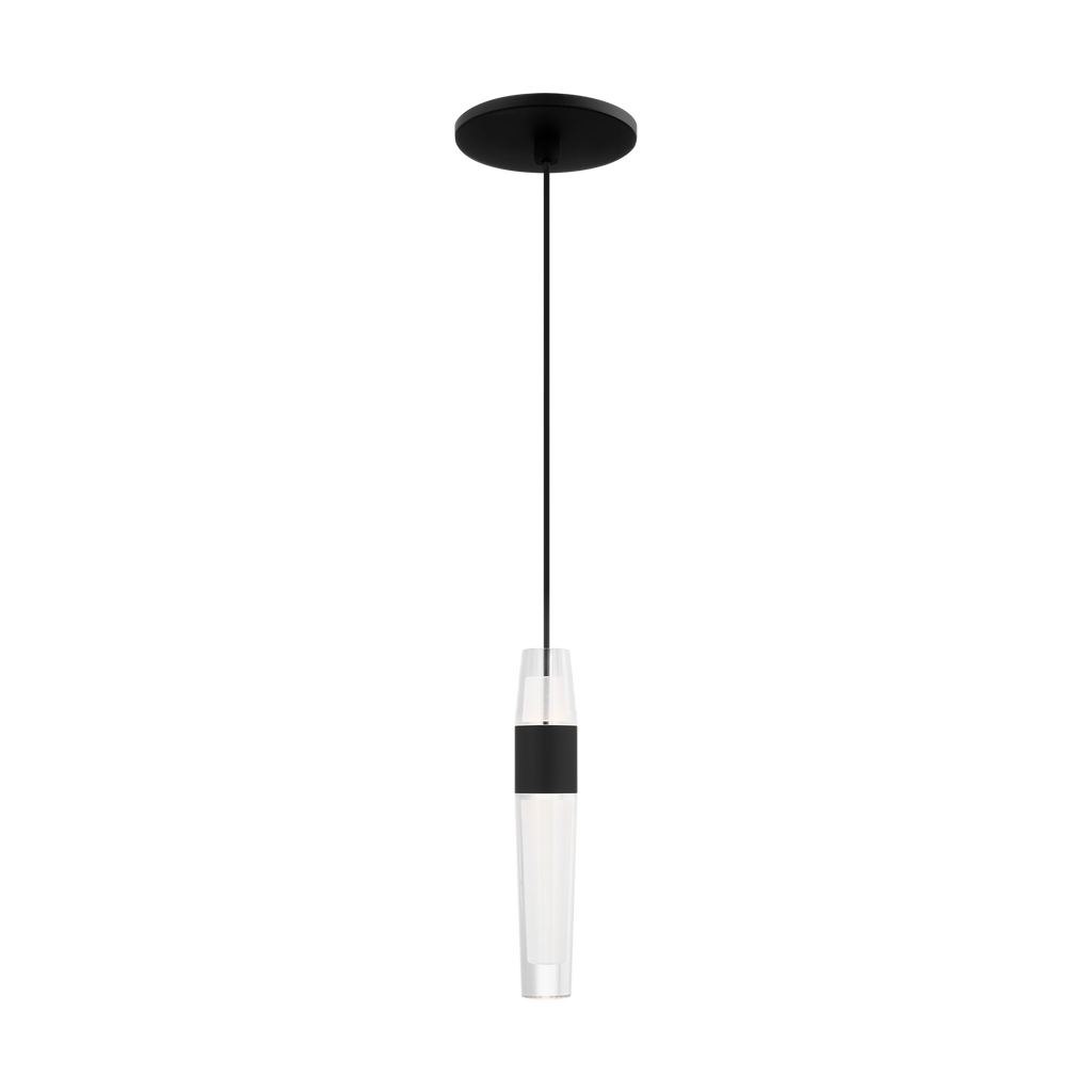Lassell 1-Light Pendant | Nightshade Black 2700K 120V
