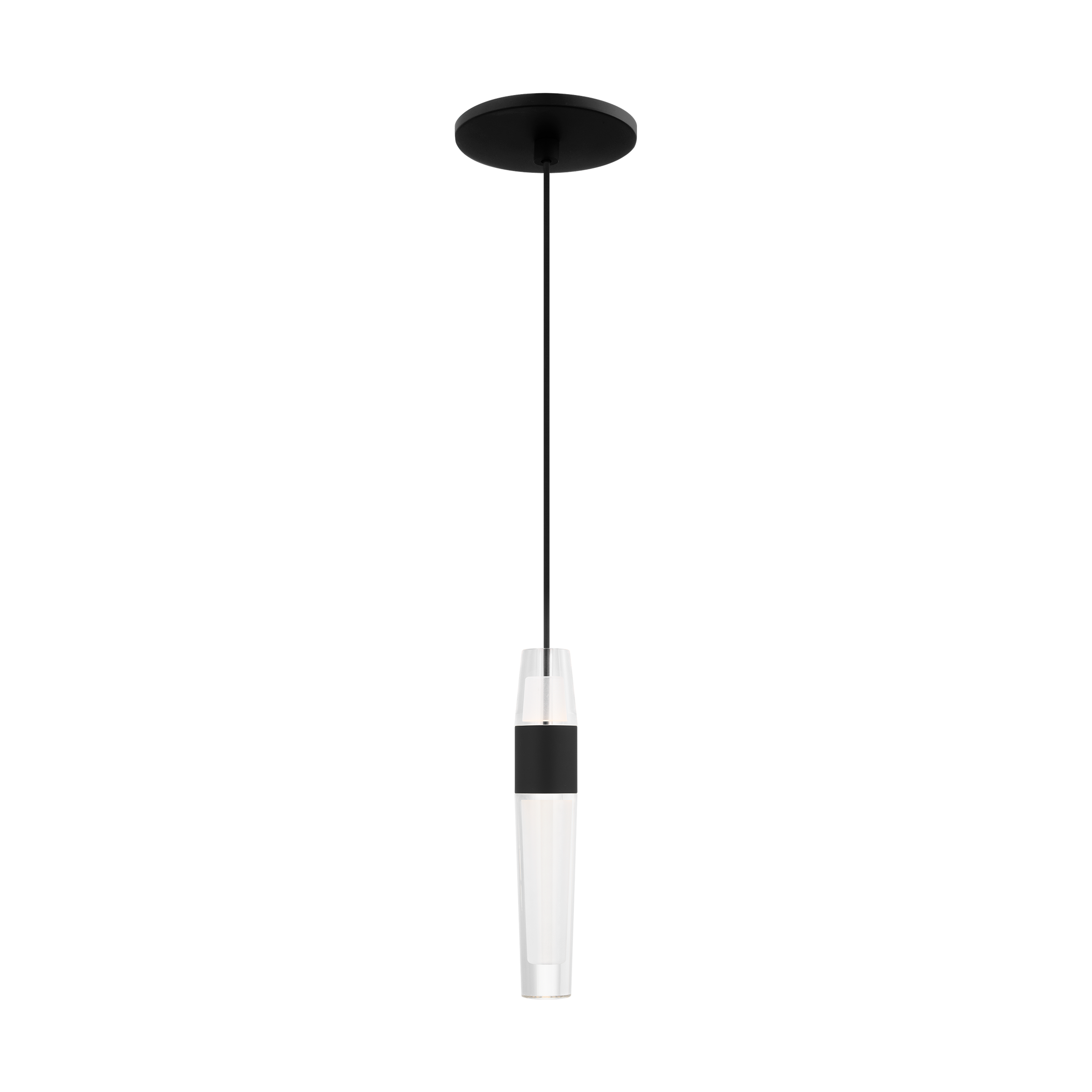 Lassell 1-Light Pendant | Nightshade Black 2700K 120V