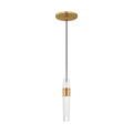 Lassell 1-Light Pendant | Natural Brass 2700K 120V