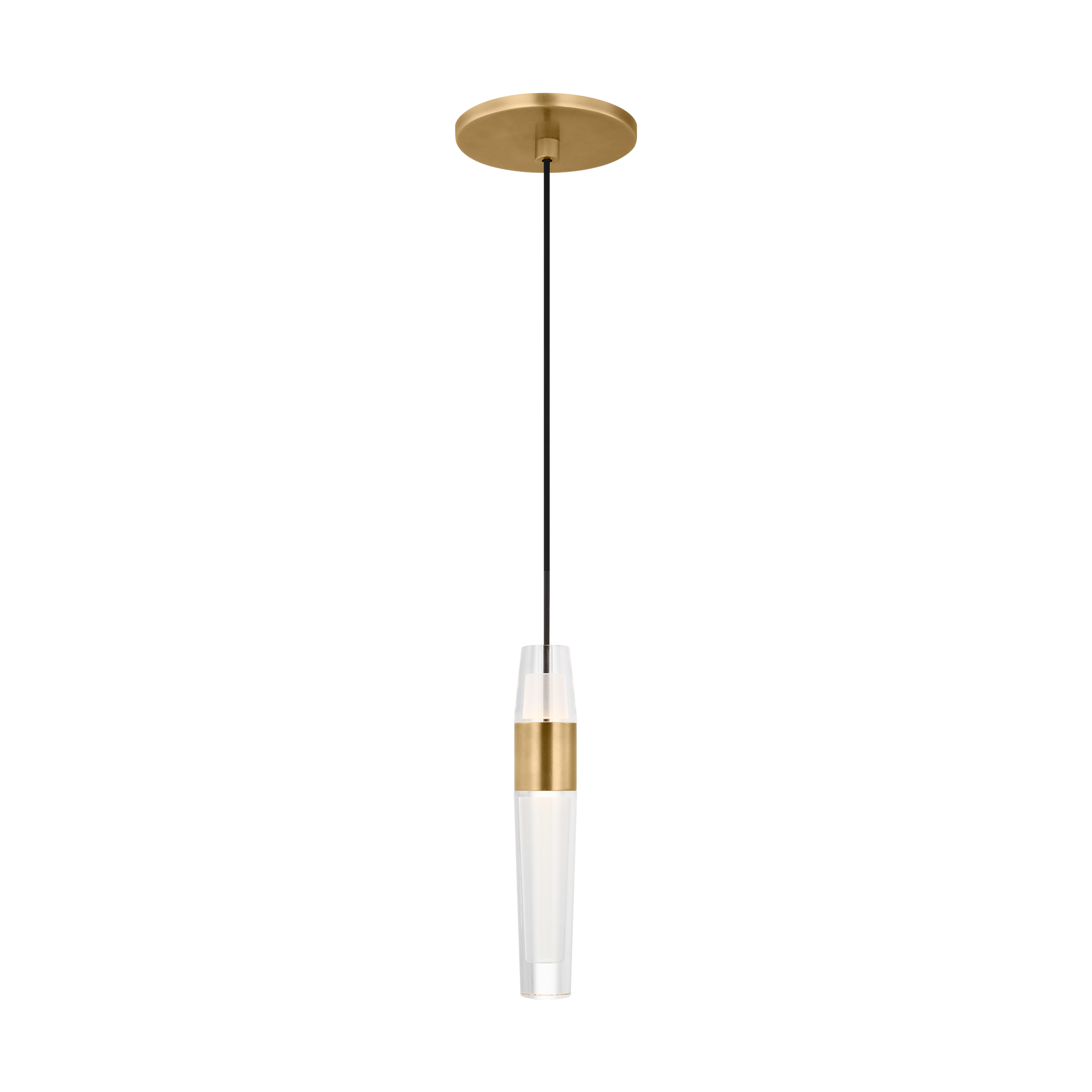 Lassell 1-Light Pendant | Natural Brass 2700K 120V