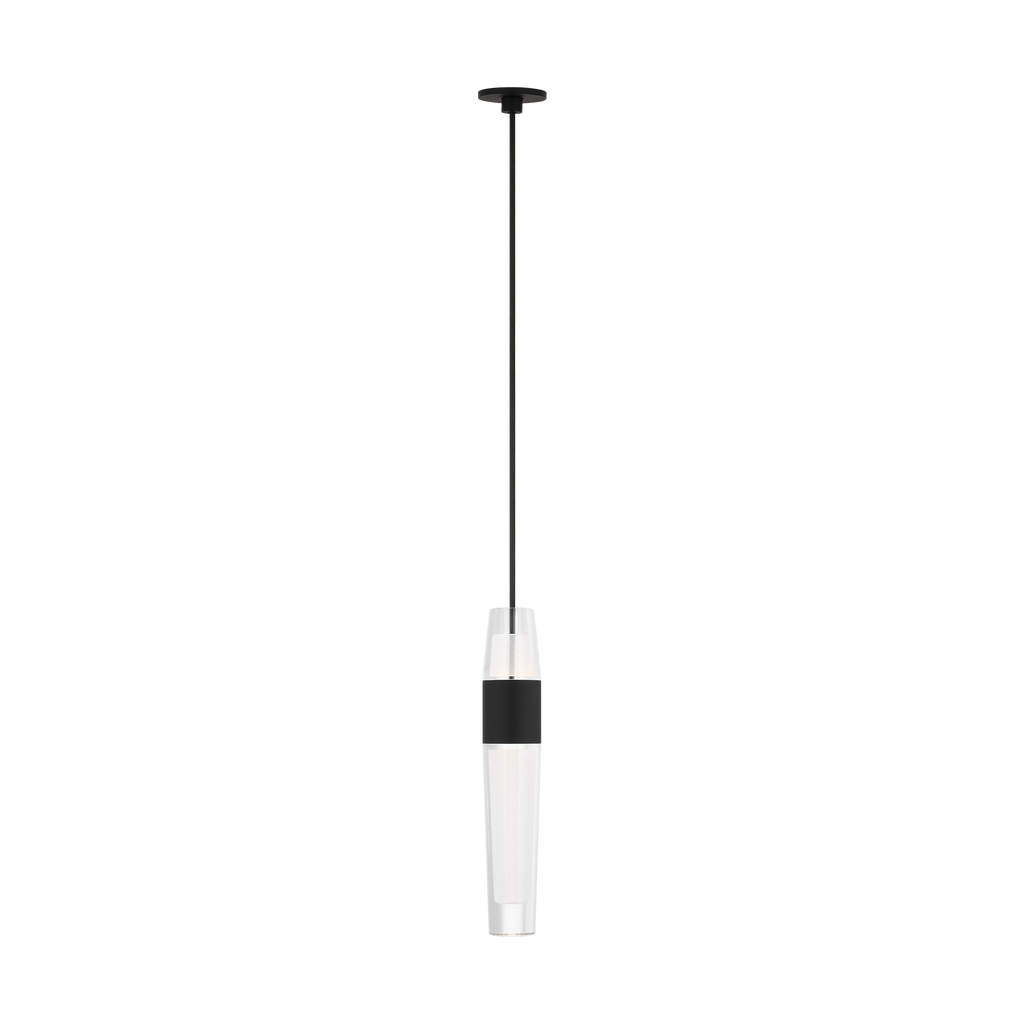 Lassell Port Alone Pendant | Nightshade Black 2700K 120V