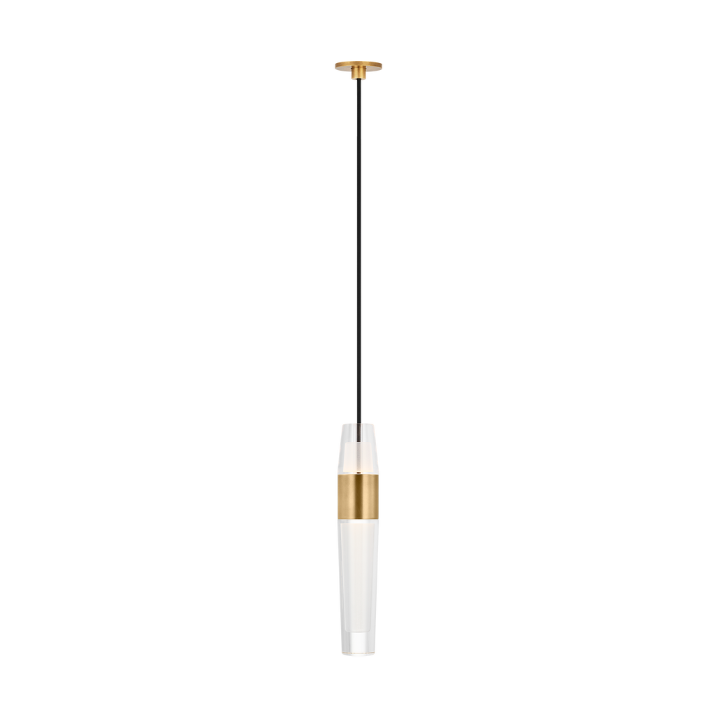 Lassell Port Alone Pendant | Natural Brass 2700K 120V