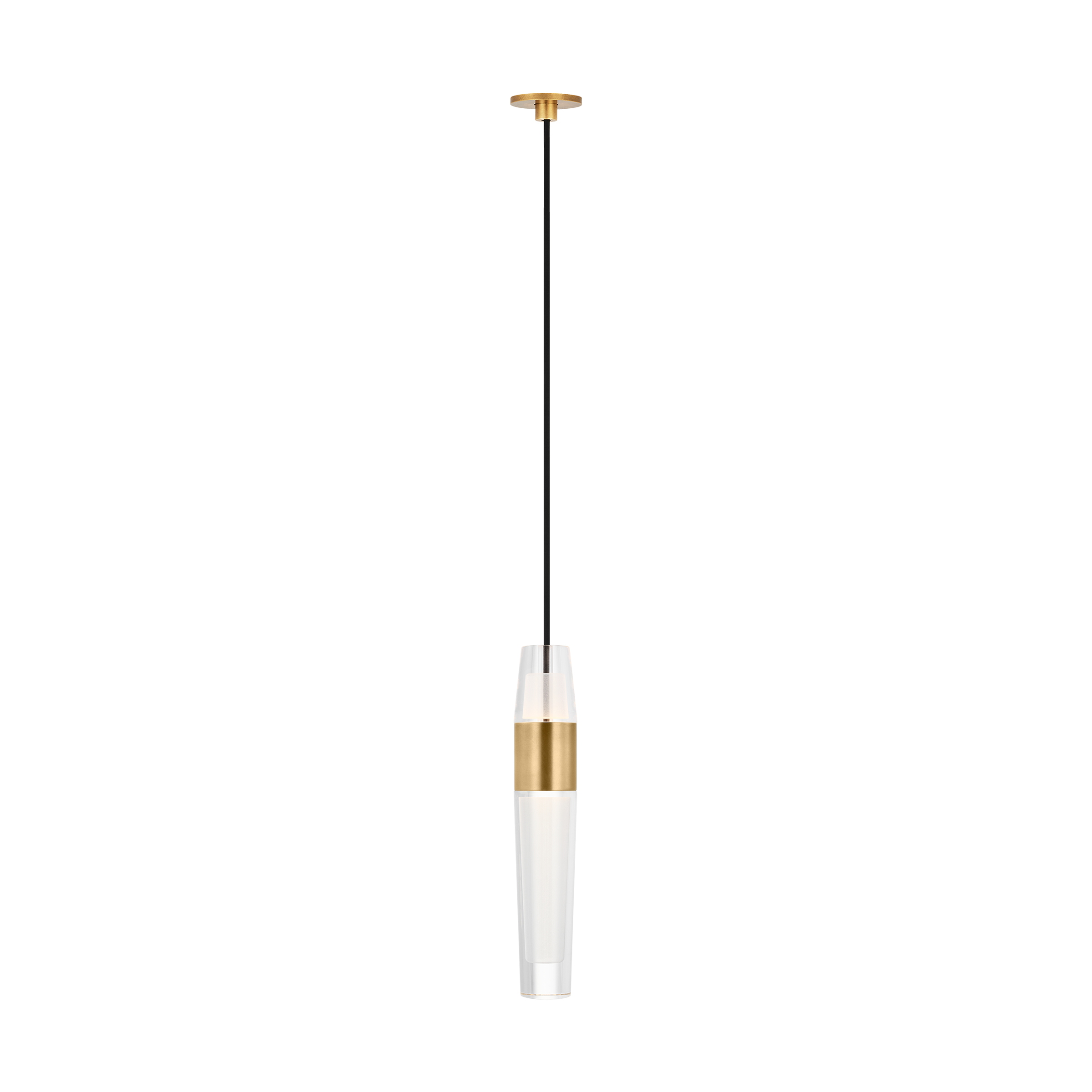 Lassell Port Alone Pendant | Natural Brass 2700K 120V