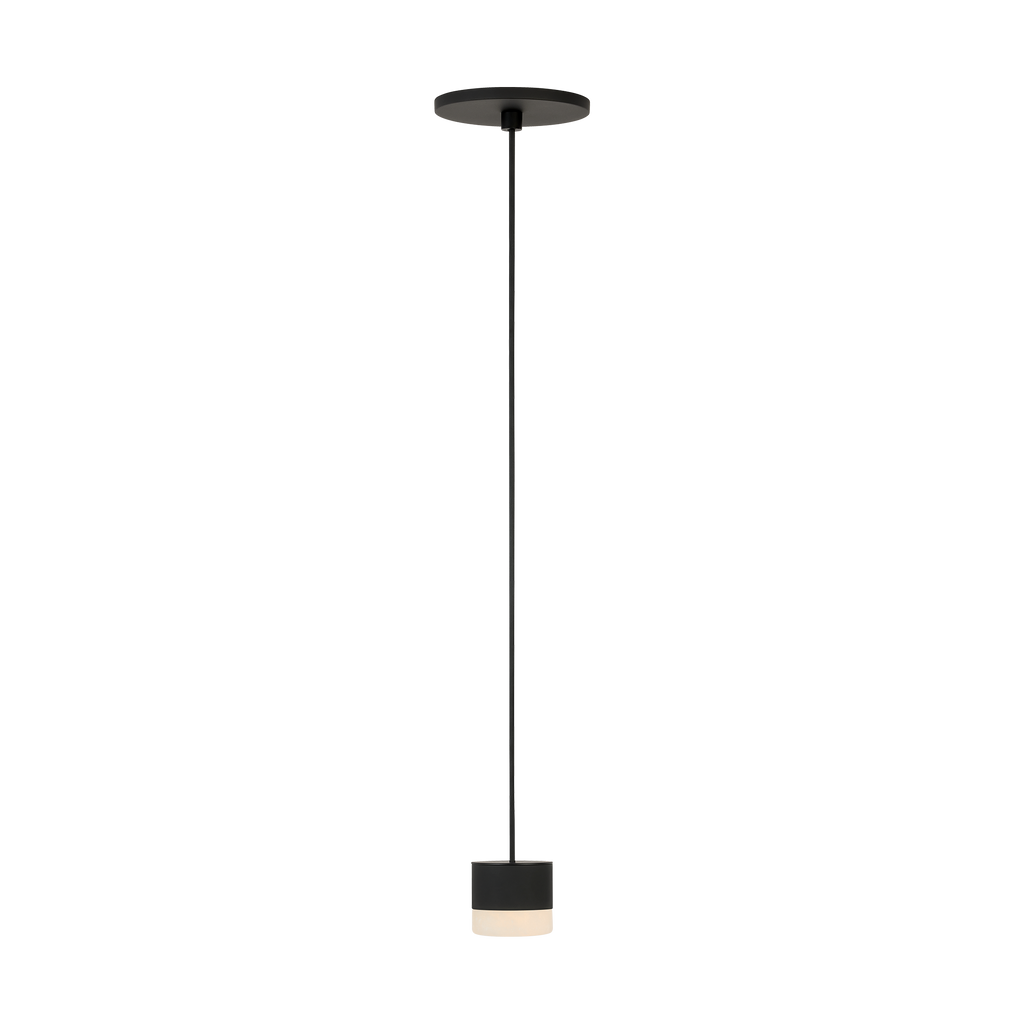 Gable Alabaster 1 Light Pendant Nightshade Black 3000K 90 CRI