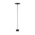 Gable Alabaster 1 Light Pendant Nightshade Black 3000K 90 CRI