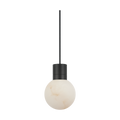 Mina Alabaster Small Pendant Black Cord Black 3000K 90 CRI