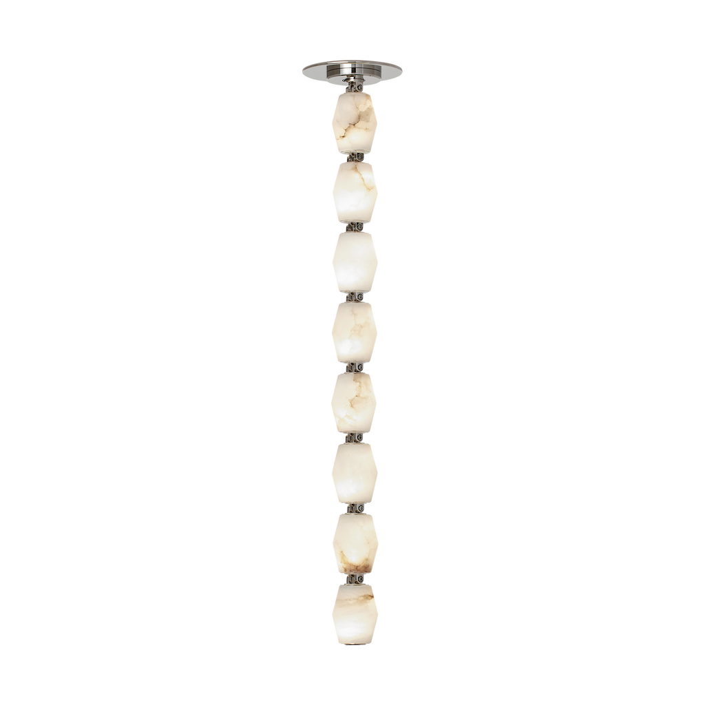 Collier Alabaster 24 Pendant | Polished Nickel 2700K Surface 120V-277V Universal