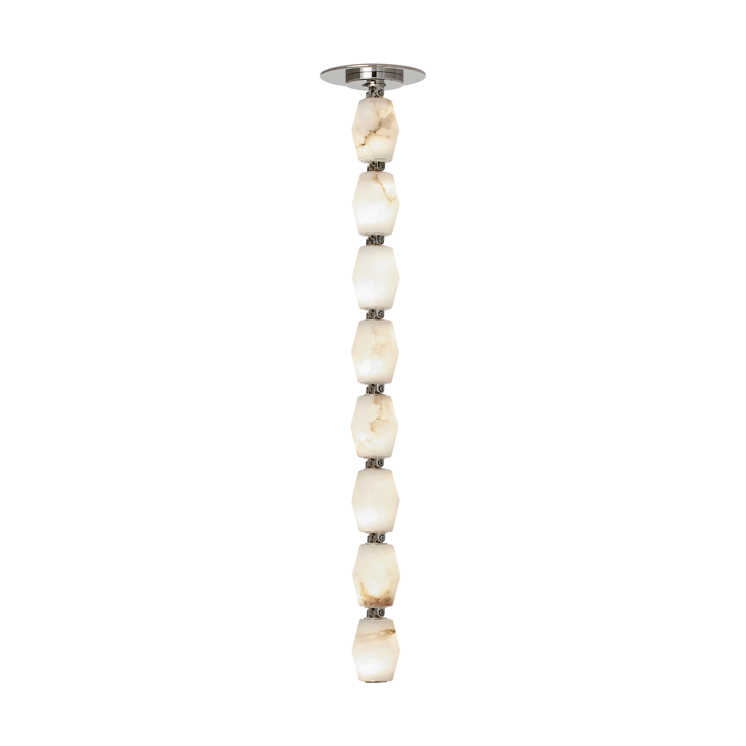 Collier Alabaster 24 Pendant | Polished Nickel 2700K Surface 120V-277V Universal