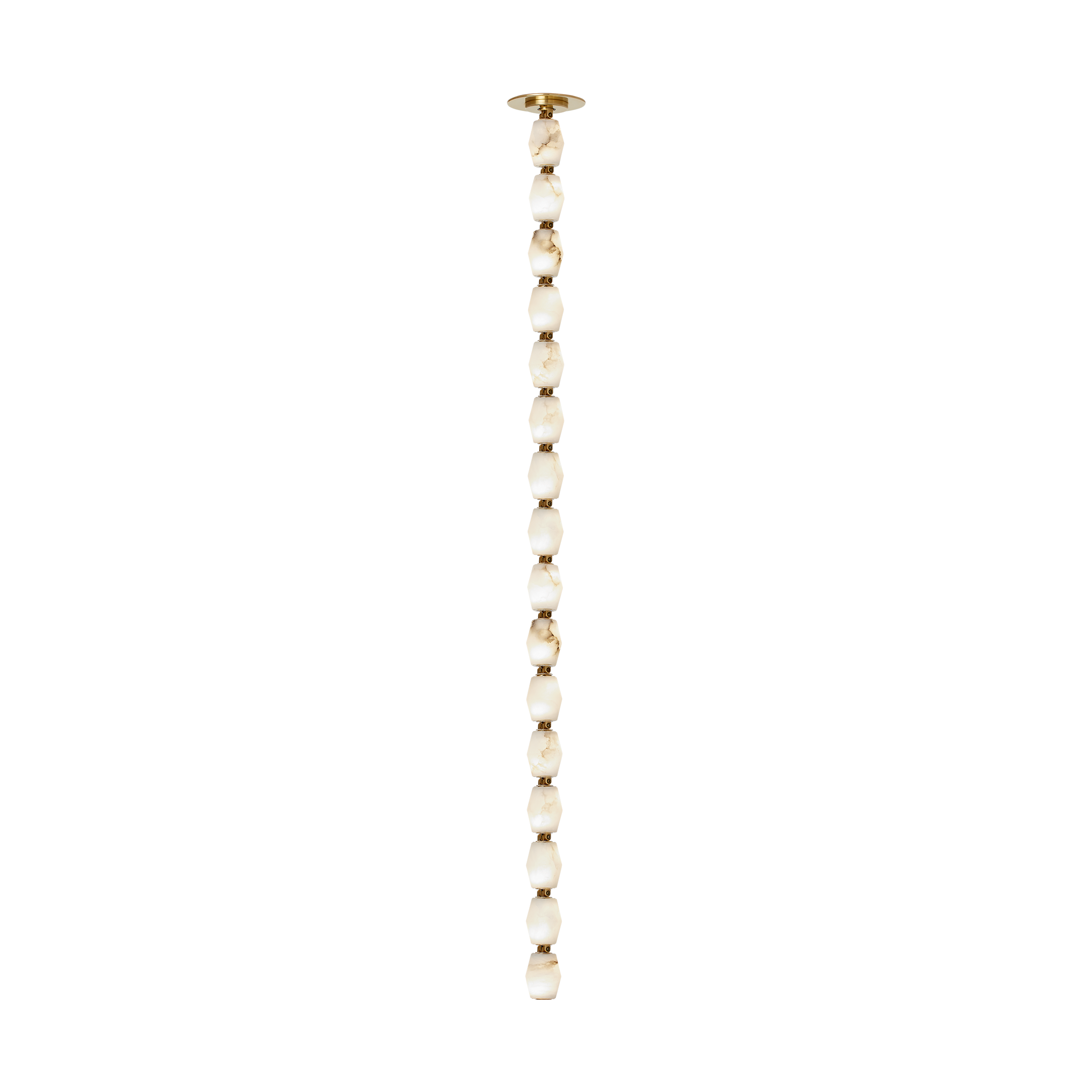 Collier Alabaster 48 Pendant | Hand-Rubbed Antique Brass 2700K Surface 120V-277V Universal