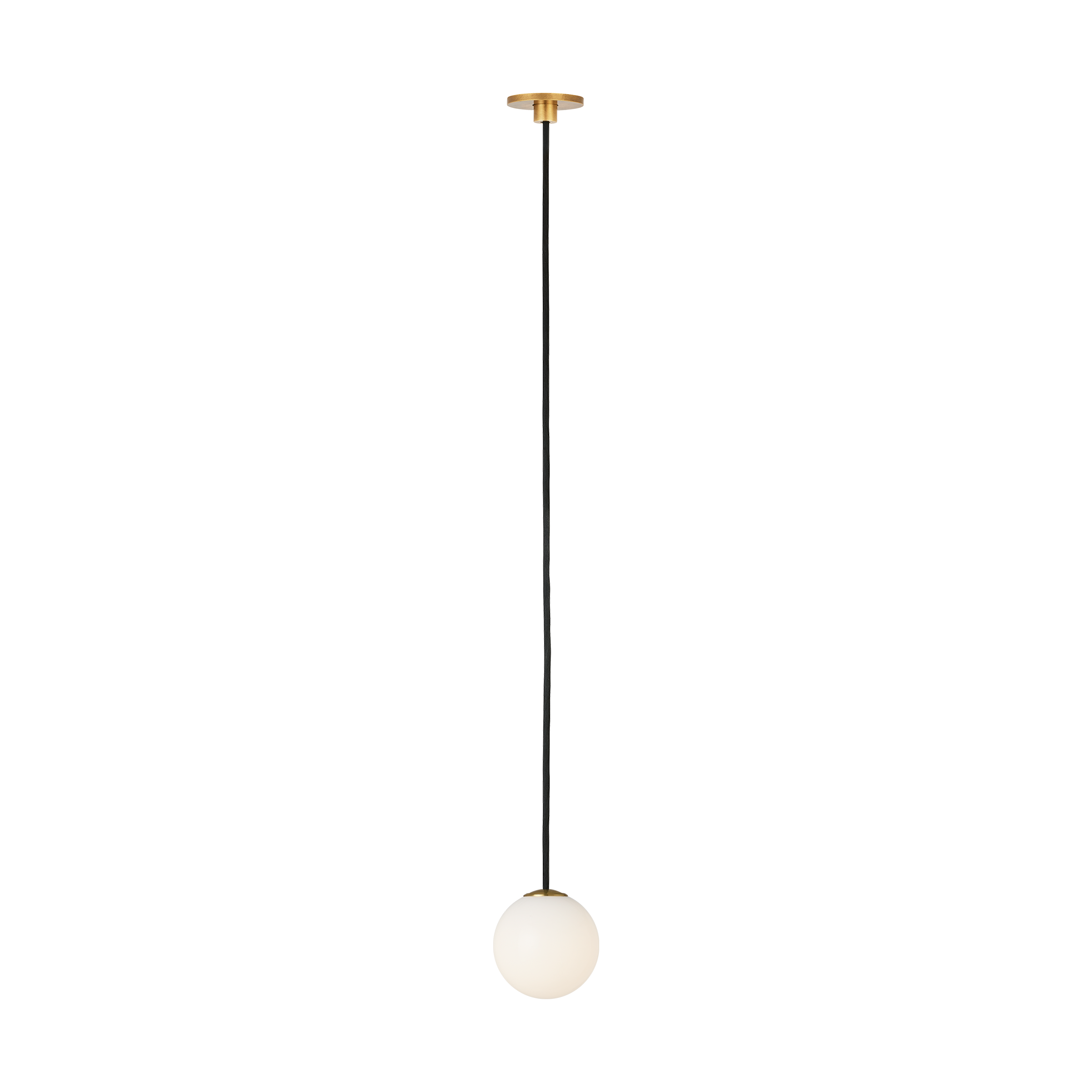 Orbet 1 Light Port Alone Pendant Hand Rubbed Antique Brass 2700K 90 CRI