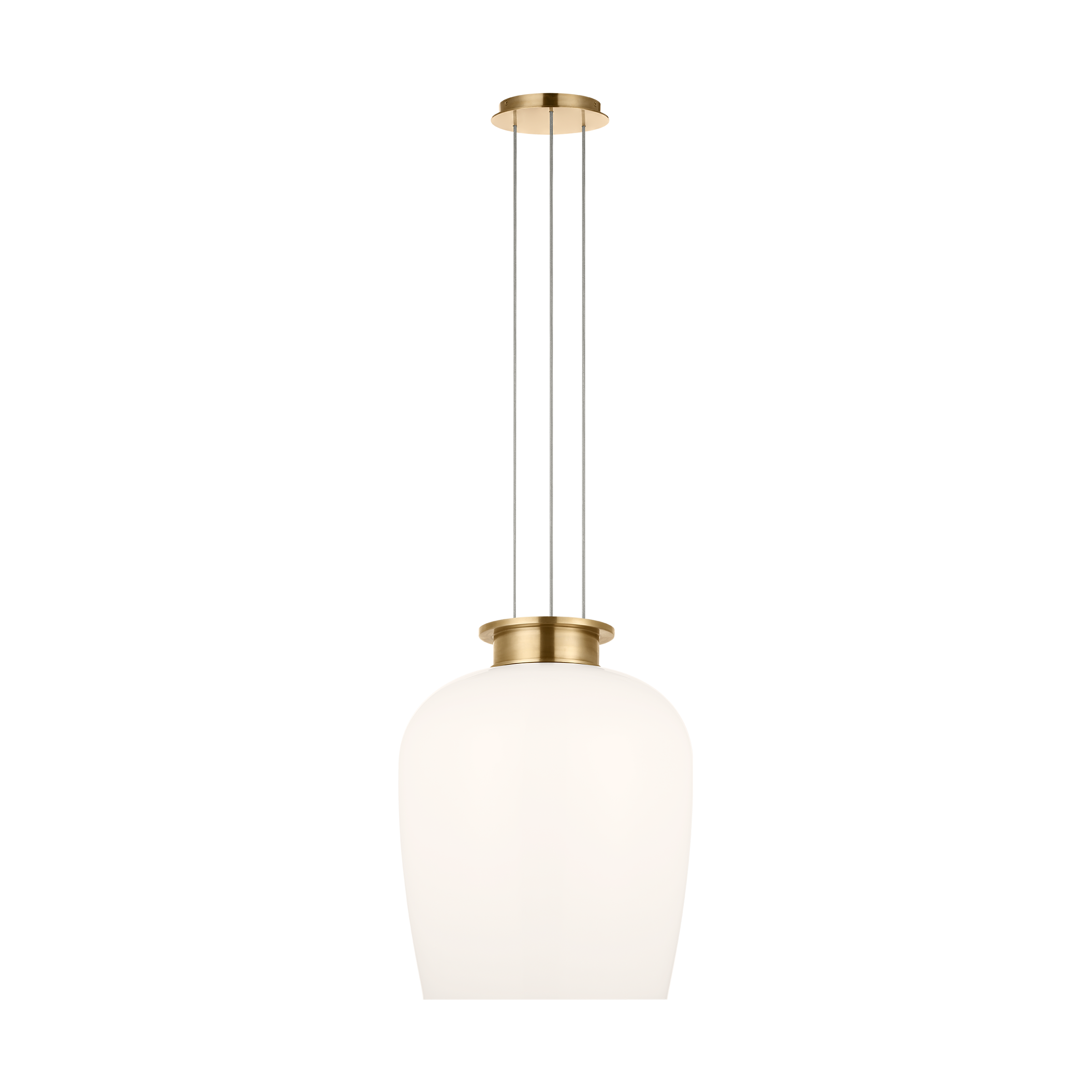 Vetro 21 Pendant Hand Rubbed Antique Brass 2700K 90 CRI