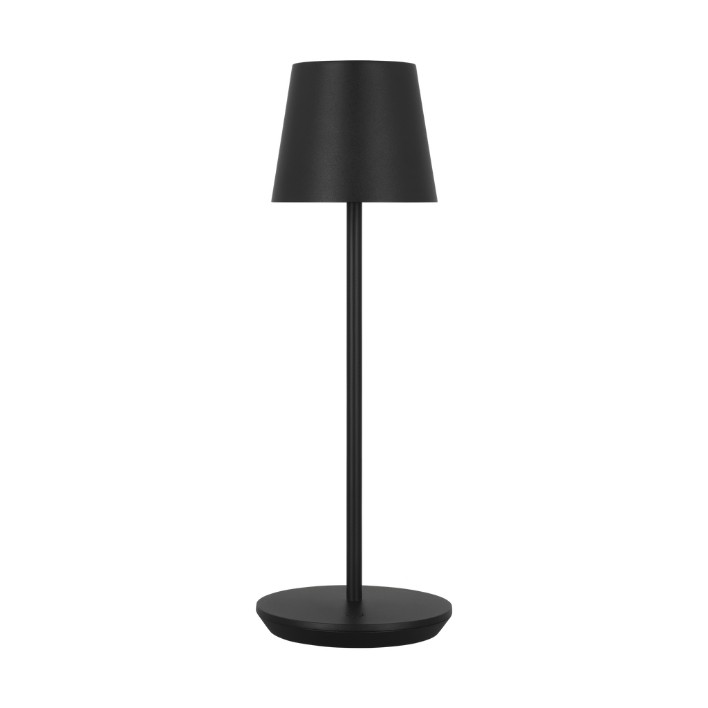 Nevis Accent Rechargeable Table Lamp Black 2700K 90 CRI wall charger included
