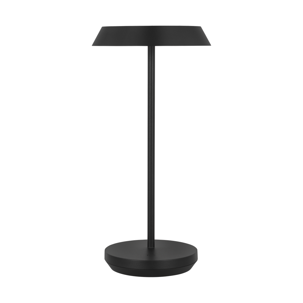 Tepa Accent Rechargeable Table Lamp Black 2700K 90 CRI wall charger included