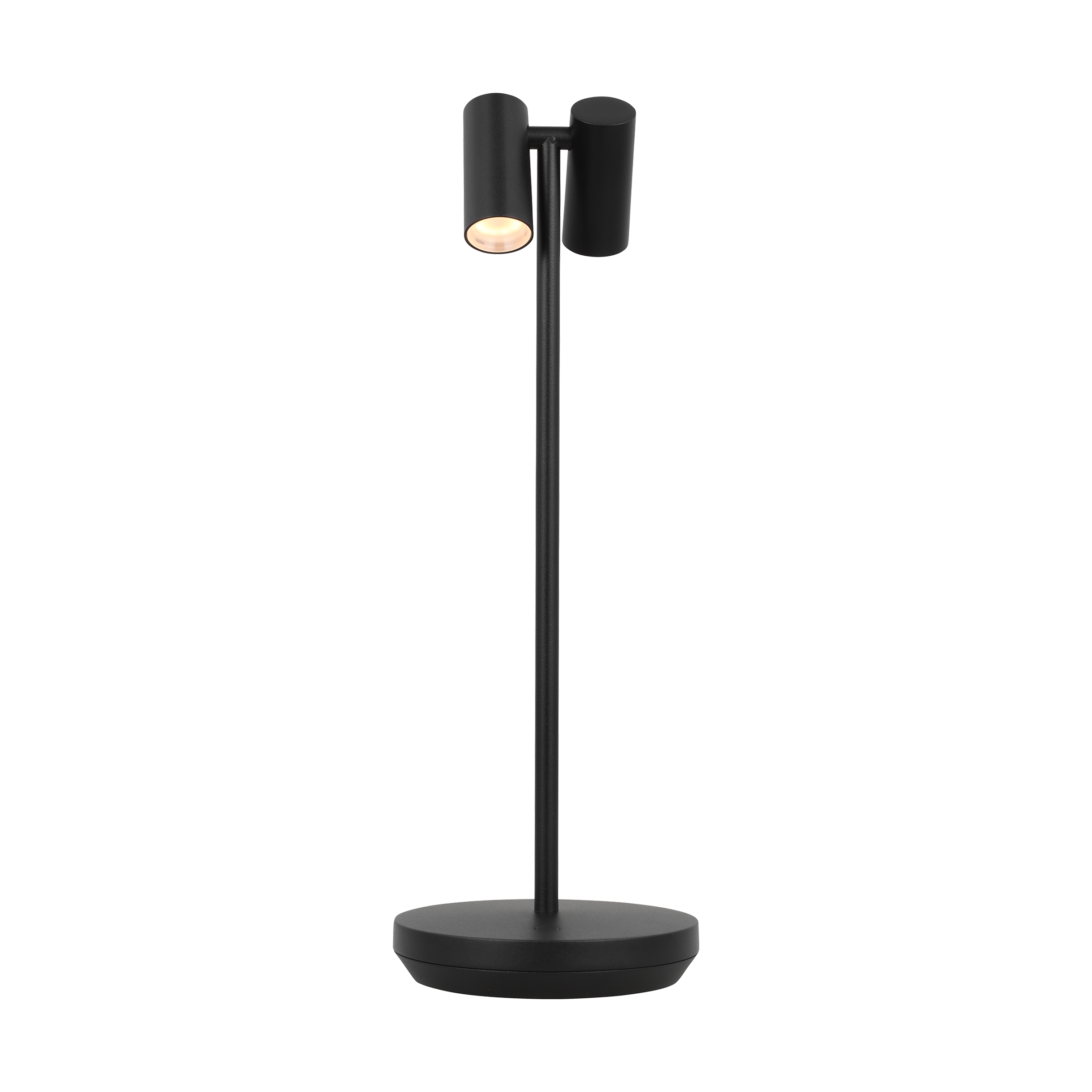 Doppia Accent Rechargeable Table Lamp Black 2700K 90 CRI wall charger included