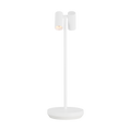 Doppia Accent Rechargeable Table Lamp matte White 2700K 90 CRI wall charger included