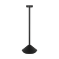 Moneta Accent Rechargeable Table Lamp Black 2700K 90 CRI wall charger included