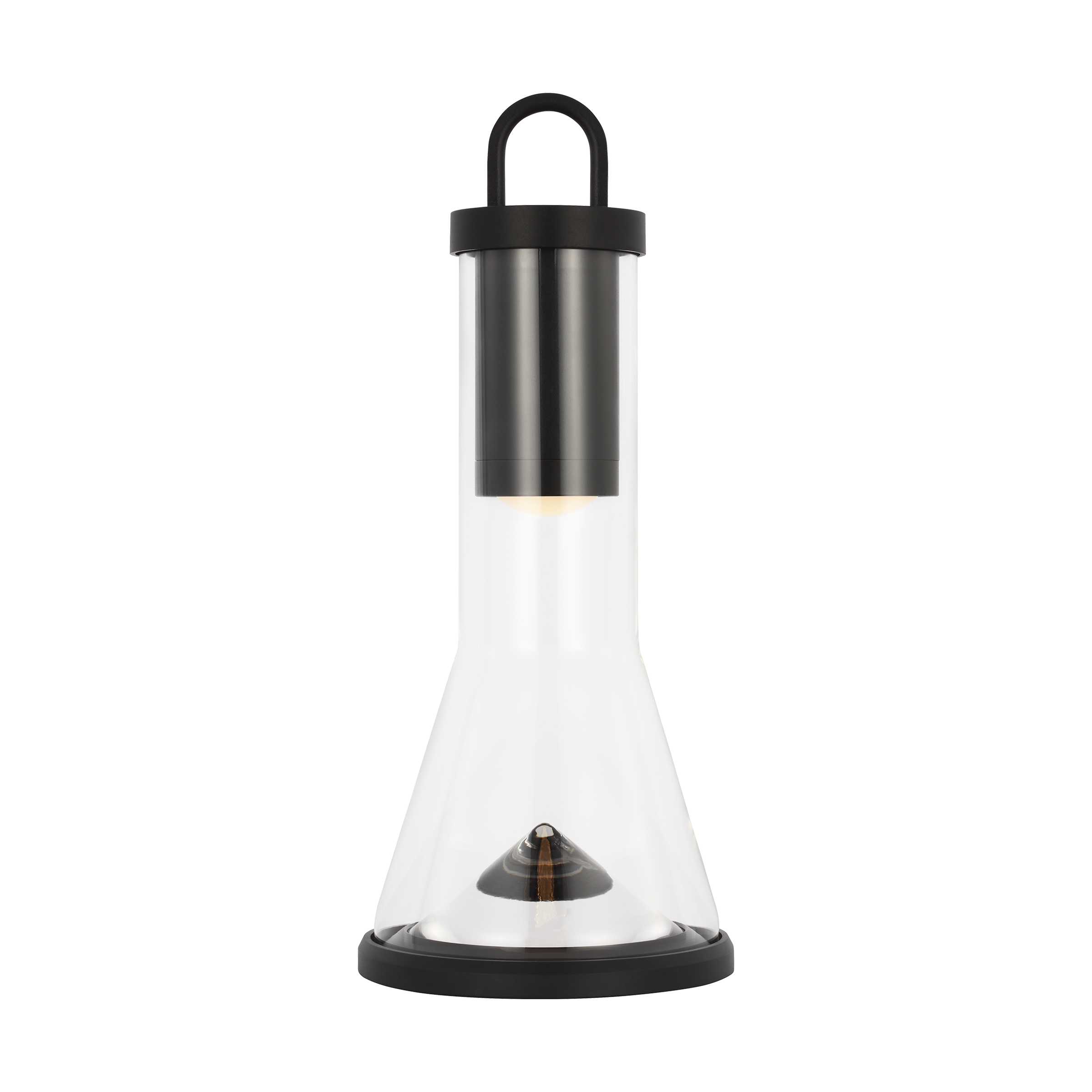 Kandella Accent Rechargeable Table Lamp Black 2700K 90 CRI wall charger included