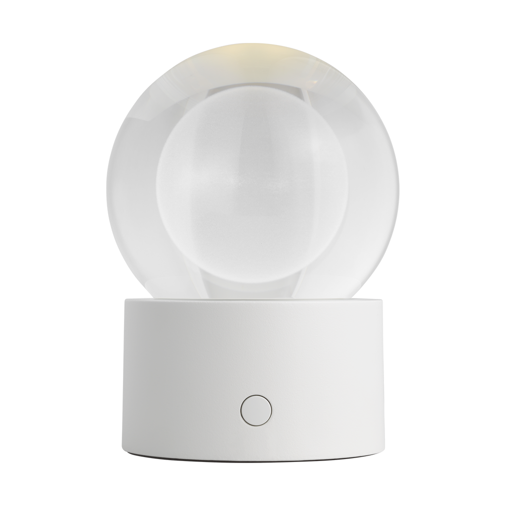 Mina Accent Rechargeable Table Lamp matte White 2700K 90 CRI wall charger included