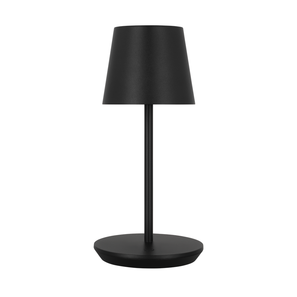 Nevis Short Accent Rechargeable Table Lamp Black 2700K 90 CRI