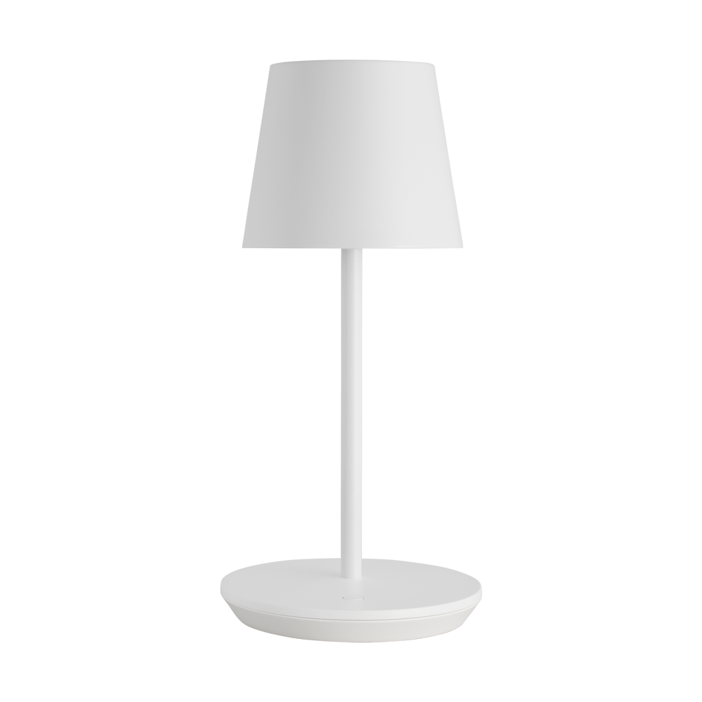 Nevis Short Accent Rechargeable Table Lamp Matte White 2700K 90 CRI