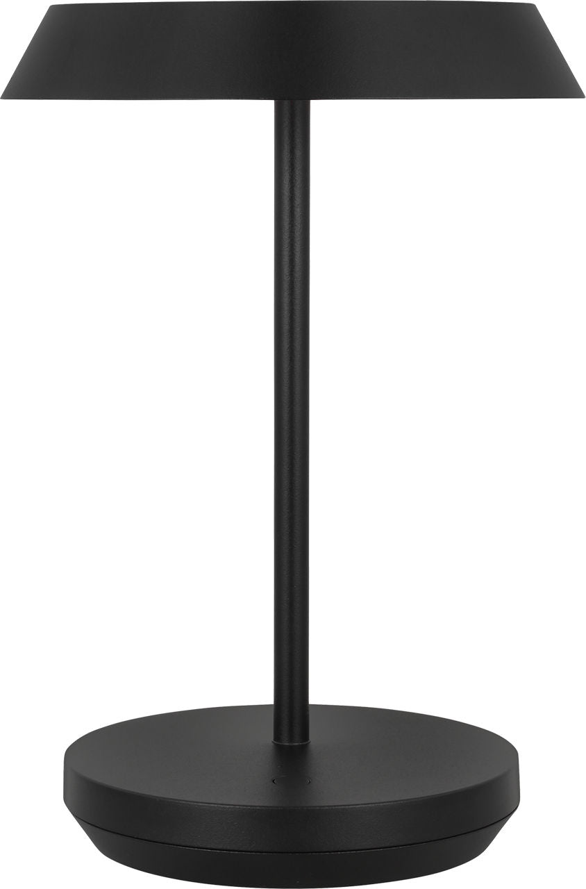 Tepa Short Accent Rechargeable Table Lamp Black 2700K 90 CRI