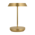 Tepa Short Accent Rechargeable Table Lamp Hand Rubbed Antique Brass 2700K 90 CRI