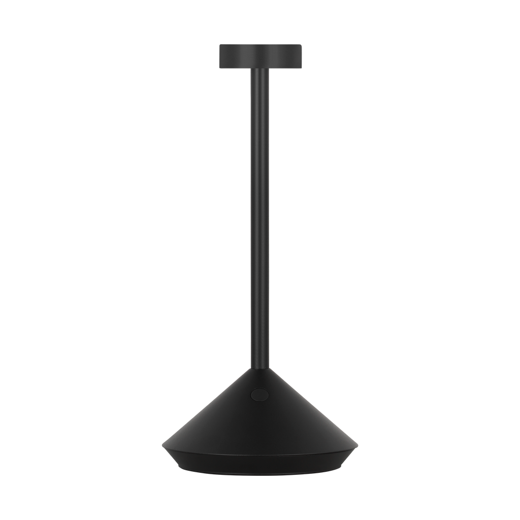 Moneta Short Accent Rechargeable Table Lamp Black 2700K 90 CRI