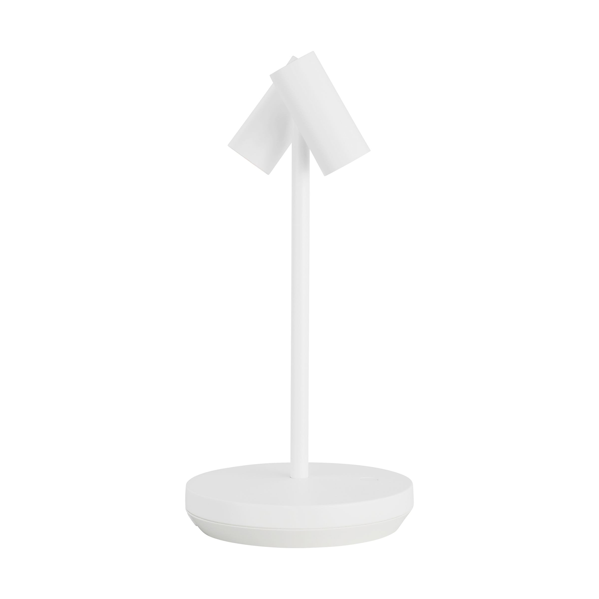 Doppia Short Accent Rechargeable Table Lamp Matte White 2700K 90 CRI