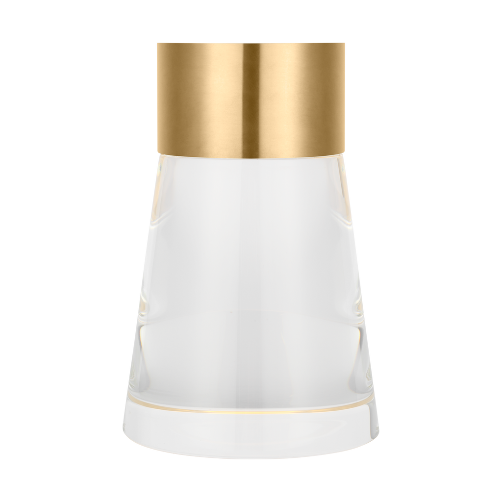 Caspe 8 Rechargeable Table Lamp Hand Rubbed Antique Brass 2700K 90 CRI