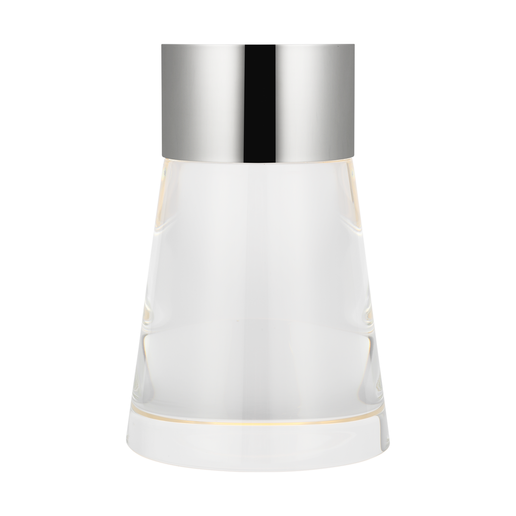 Caspe 8 Rechargeable Table Lamp polished nickel 2700K 90 CRI