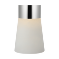 Caspe Alabaster 8 Rechargeable Table Lamp polished nickel 2700K 90 CRI
