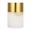 Caspe Alabaster 6 Rechargeable Table Lamp hand rubbed antique brass 2700K 90 CRI