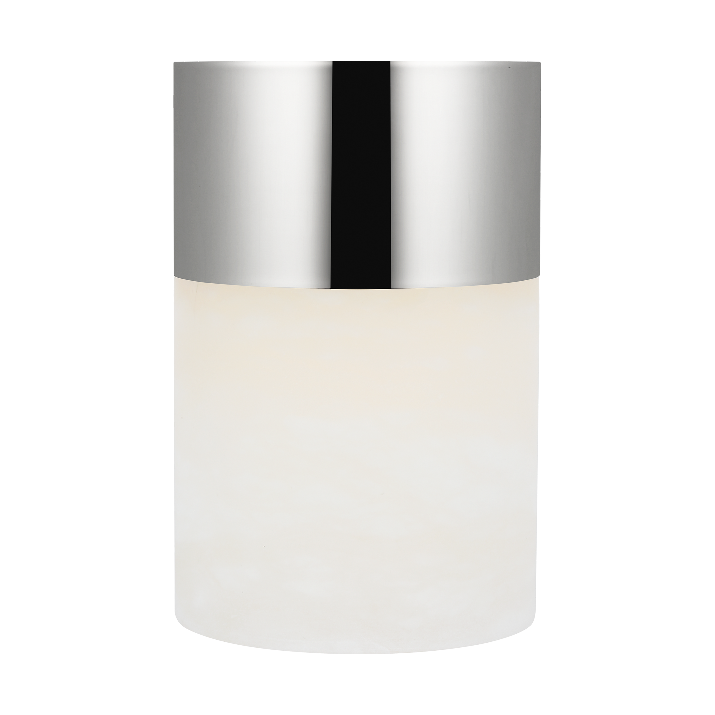Caspe Alabaster 6 Rechargeable Table Lamp Polished Nickel 2700K 90 CRI