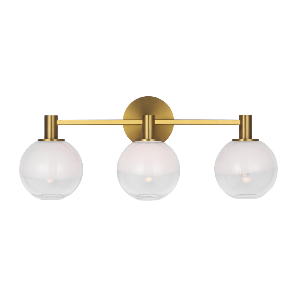 Torian 3 - Light Vanity Burnished Brass
