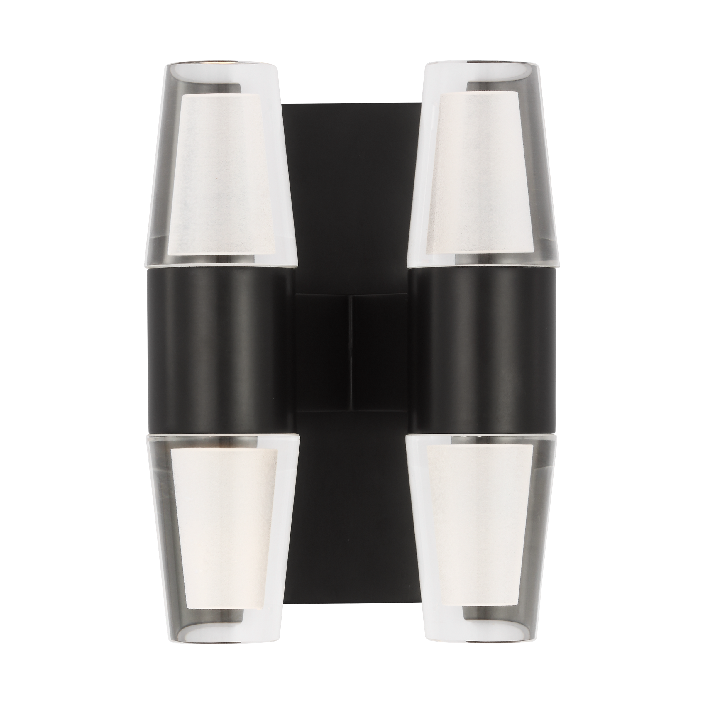 Lassell Double Short Sconce | Dark Bronze 2700K 120V