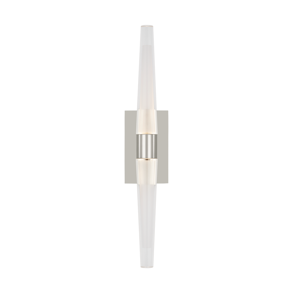 Lassell Single Tall Sconce | Polished Nickel 2700K 120V