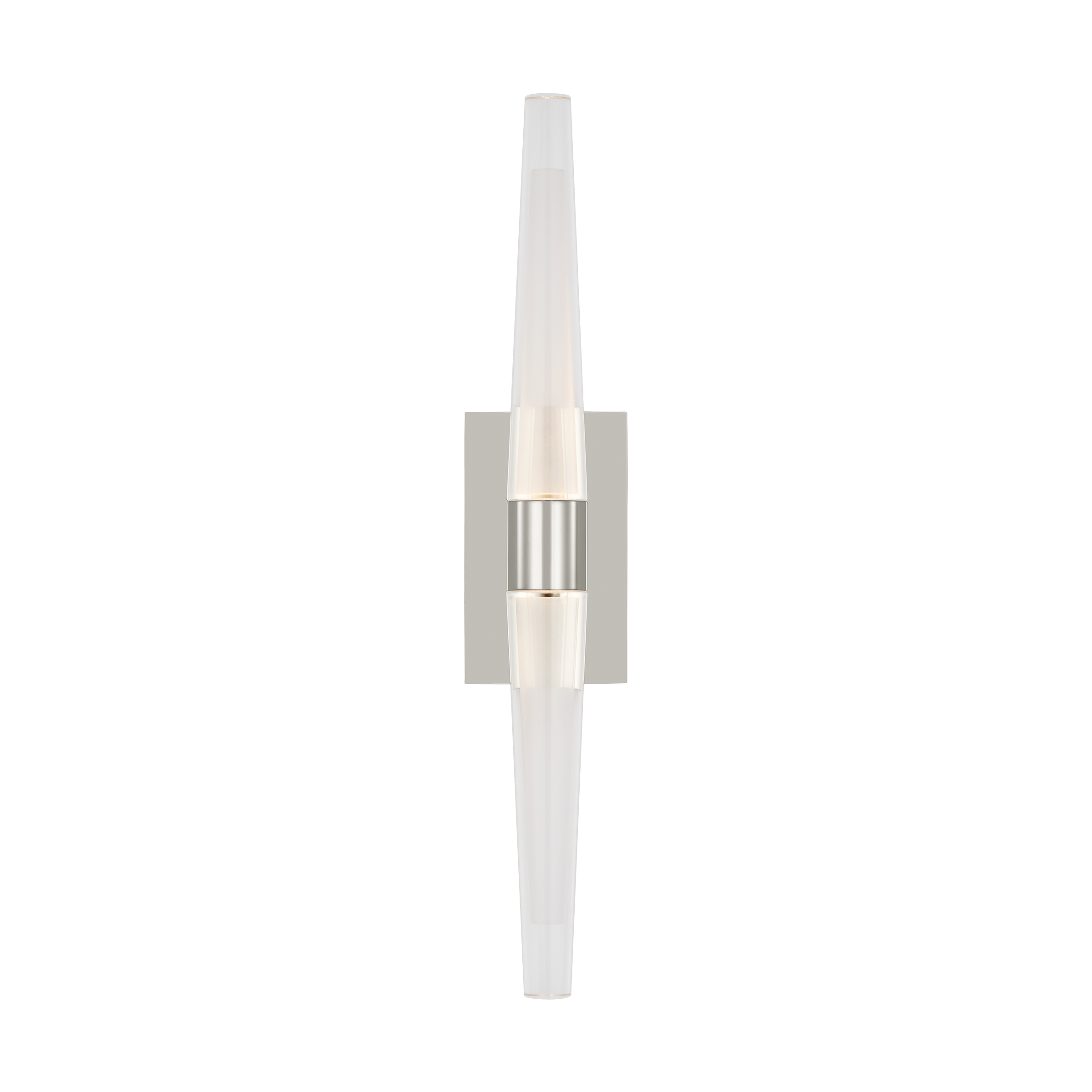 Lassell Single Tall Sconce | Polished Nickel 2700K 120V