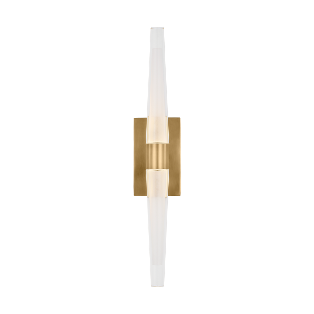 Lassell Single Tall Sconce | Natural Brass 2700K 120V