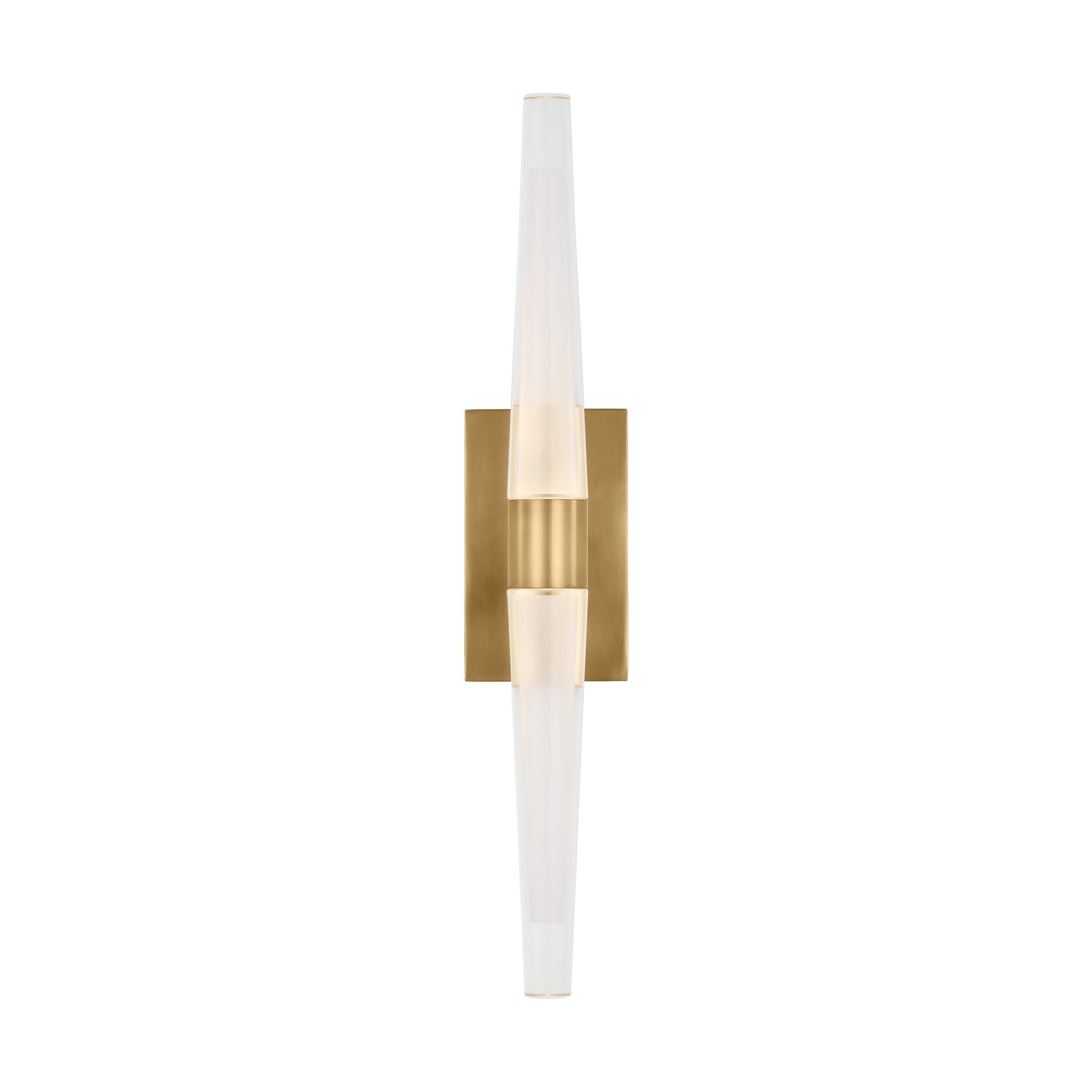 Lassell Single Tall Sconce | Natural Brass 2700K 120V