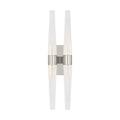 Lassell Double Tall Sconce | Polished Nickel 2700K 120V