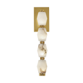 Collier Alabaster 15 Sconce | Hand-Rubbed Antique Brass 3000K