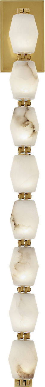 Collier Alabaster 28 Sconce | Hand-Rubbed Antique Brass 3000K