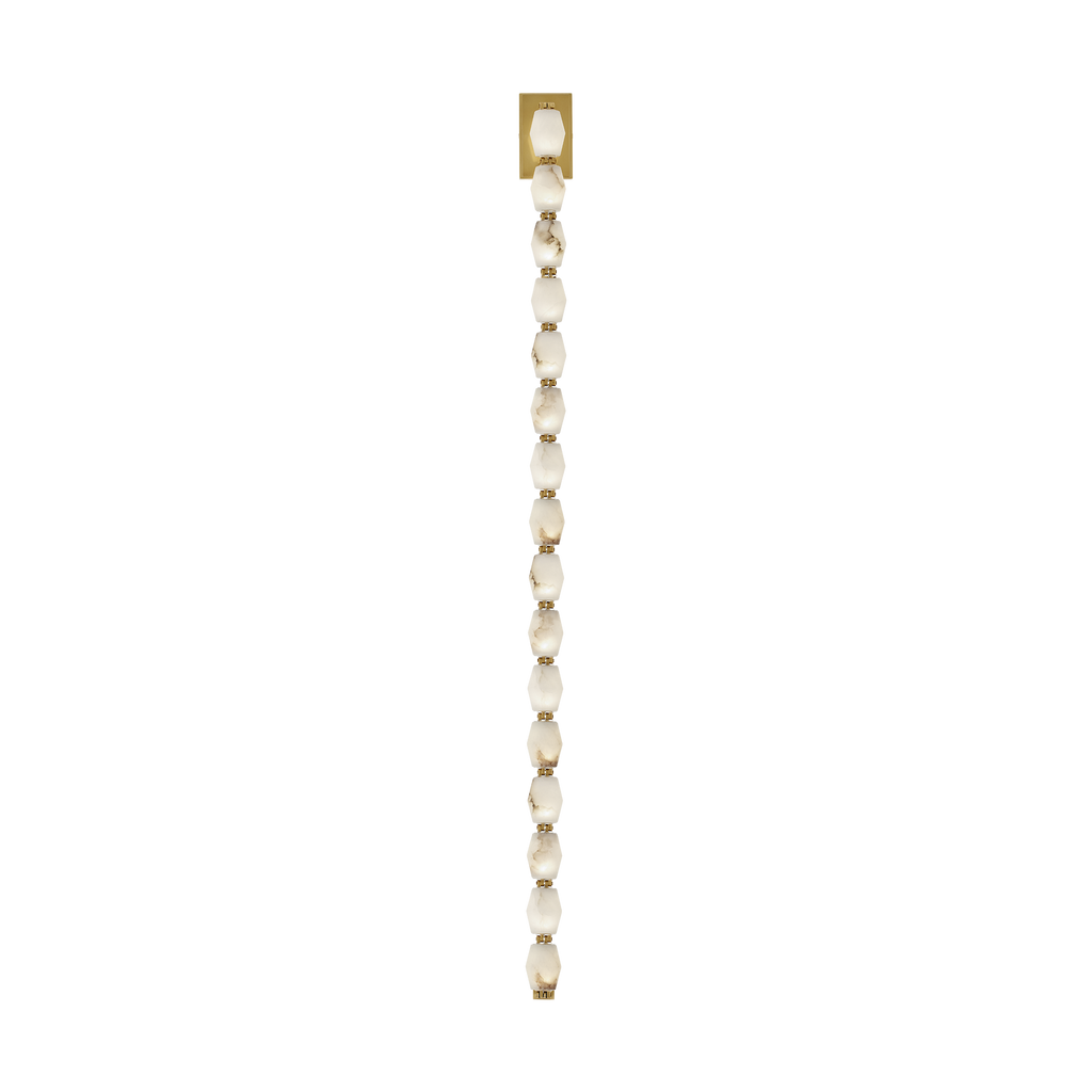 Collier Alabaster 53 Sconce | Hand-Rubbed Antique Brass 2700K