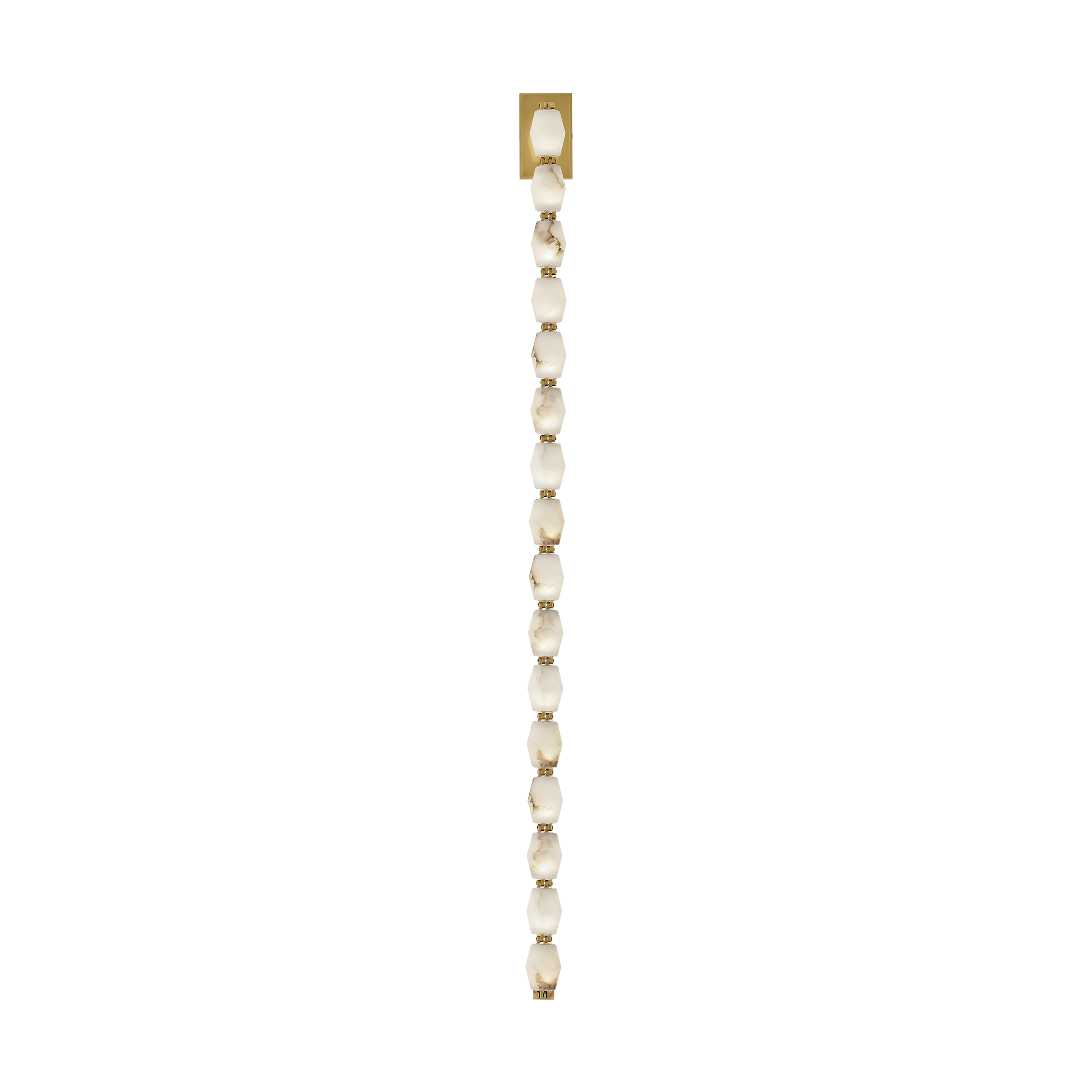 Collier Alabaster 53 Sconce | Hand-Rubbed Antique Brass 3000K