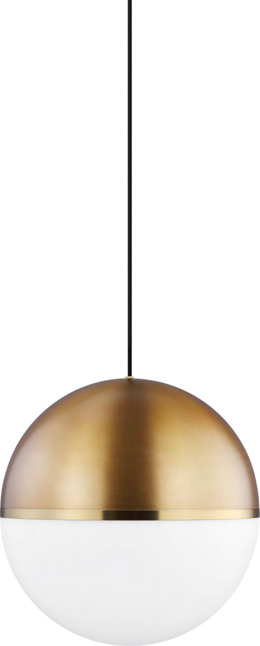 Akova Grande Pendant | Aged Brass/Bright Brass Bulb Not Included
